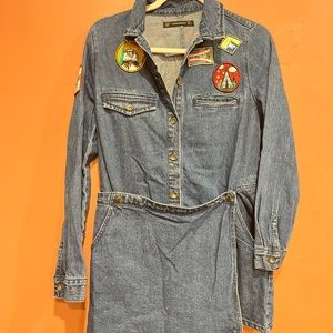 ZARA Denim Romper
